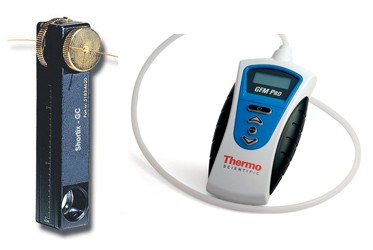 GC-Tools, Schläuche und Gas-Durchflussmesser und -Detektor
